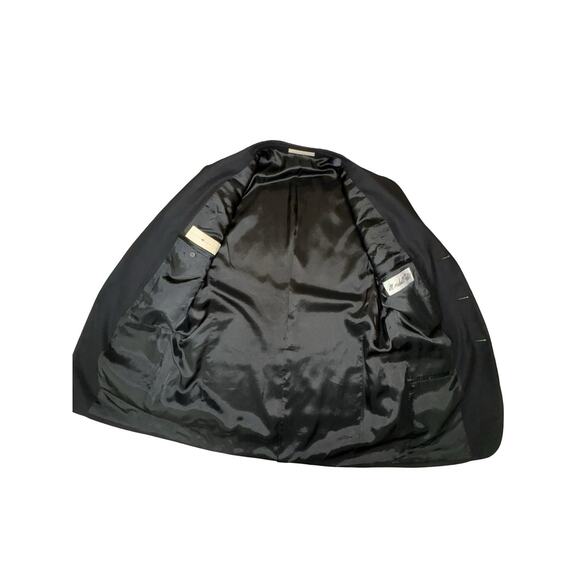 Joseph Abboud 100% Wool Black Three Button Single Breasted Blazer Men’s Sz 41L - Picture 4 of 10